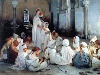 Une école arabe à Tlemcen